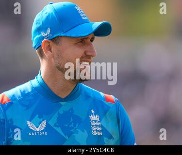 Headingley, Leeds, Großbritannien. September 2024. 2nd Metro Bank One Day Cricket International, England gegen Australien; Liam Livingstone of England Credit: Action Plus Sports/Alamy Live News Stockfoto