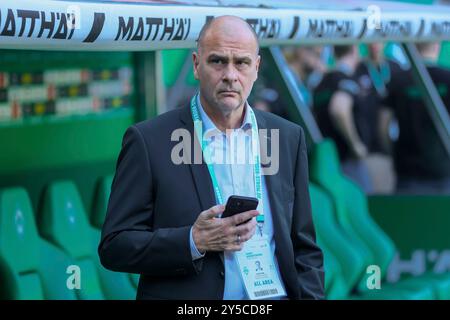 Bremen, Deutschland. September 2024. v.li.: Klaus Filbry (Geschäftsführer, SV Werder Bremen), Portrait, Nahaufnahme, Einzelfoto, Einzelbild, 21.09.2024, Bremen (Deutschland), Fussball, Bundesliga, SV Werder Bremen - FC Bayern München Credit: dpa/Alamy Live News Stockfoto