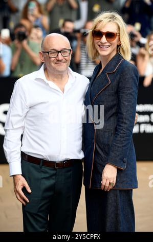 Cate Blanchett mit Jose Luis Rebordinos bei der Ankunft am Hotel Maria Cristina auf dem 72. Internationales Filmfestival San Sebastian / Festival Internacional de Cine de San Sebastián. San Sebastian, 21.09.2024 Stockfoto