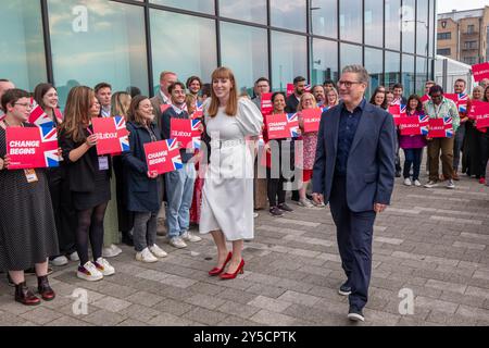 Liverpool, Großbritannien. September 2024. Keir Starmer kommt zu einer Konferenz mit der stellvertretenden Premierministerin Angela Rayner, Liverpool UK.Bild. Quelle: GaryRobertsphotography/Alamy Live News Stockfoto
