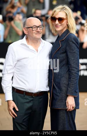 Cate Blanchett mit Jose Luis Rebordinos bei der Ankunft am Hotel Maria Cristina auf dem 72. Internationales Filmfestival San Sebastian / Festival Internacional de Cine de San Sebastian. San Sebastian, 21.09.2024 *** Cate Blanchett mit Jose Luis Rebordinos Ankunft im Hotel Maria Cristina beim 72. San Sebastian International Film Festival Internacional de Cine de San Sebastian San Sebastian, 21 09 2024 Foto:XC.xNiehausx/xFuturexImagex blanchett 4909 Stockfoto