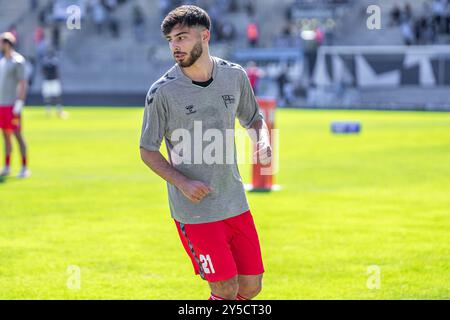 Chemnitz, Deutschland 21. September 2024: Regionalliga Nordost - 2024/2025 - Chemnitzer FC gegen Hertha Zehlendorf im Bild: Cenker Yoldas (Zehlendorf) Stockfoto