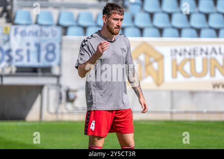 Chemnitz, Deutschland 21. September 2024: Regionalliga Nordost – 2024/2025 – Chemnitzer FC gegen Hertha Zehlendorf im Bild: Jake Wilton (Zehlendorf) Stockfoto