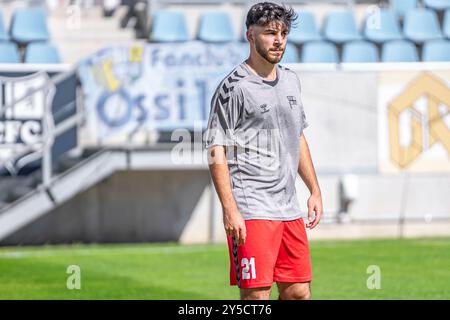 Chemnitz, Deutschland 21. September 2024: Regionalliga Nordost - 2024/2025 - Chemnitzer FC gegen Hertha Zehlendorf im Bild: Cenker Yoldas (Zehlendorf) Stockfoto