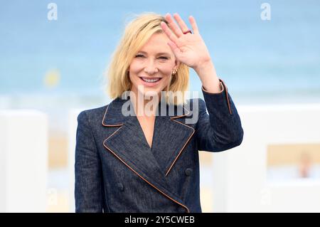 Cate Blanchett beim Photocall zum Kinofilm Gerüchte auf dem 72. Internationales Filmfestival San Sebastian / Festival Internacional de Cine de San Sebastian auf der Kursaal Terasse. San Sebastian, 21.09.2024 *** Cate Blanchett beim Fotocall zum Film Gerüchte beim 72. San Sebastian International Film Festival Internacional de Cine de San Sebastian auf der Kursaalterrasse San Sebastian, 21 09 2024 Foto:XC.xNiehausx/xFuturexImagex Rumours 4914 Stockfoto