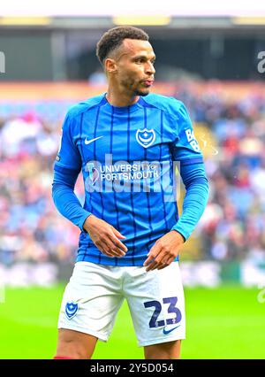 Turf Moor, Burnley, Lancashire, Großbritannien. September 2024. EFL Championship Football, Burnley gegen Portsmouth; Josh Murphy von Portsmouth Credit: Action Plus Sports/Alamy Live News Stockfoto