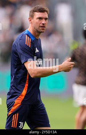 Torino, Italien. September 2024. Simon Colinet beim Fußball-Spiel der Serie A zwischen Juventus FC und SSC Napoli im Juventus-Stadion in Turin, Nordwest-Italien - 21. September 2024. Sport - Fußball (Foto: Fabio Ferrari/LaPresse) Credit: LaPresse/Alamy Live News Stockfoto