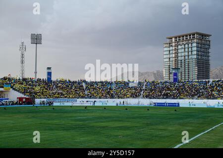 Duhok, Irak. September 2024. Eine allgemeine Ansicht des Duhok International Stadions vor dem Eröffnungsspiel der Iraq Stars League zwischen Duhok und Al-Zawraa. Quelle: SOPA Images Limited/Alamy Live News Stockfoto