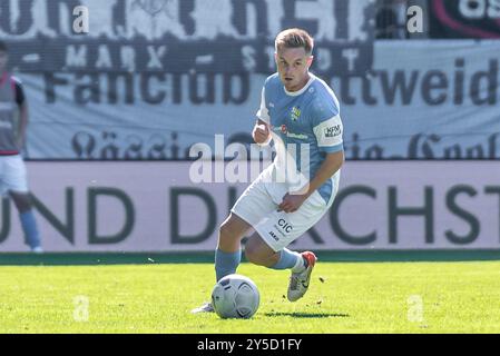 Chemnitz, Deutschland 21. September 2024: Regionalliga Nordost - 2024/2025 - Chemnitzer FC gegen Hertha Zehlendorf im Bild: Manuel Reutter (Chemnitz) Stockfoto