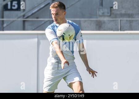 Chemnitz, Deutschland 21. September 2024: Regionalliga Nordost - 2024/2025 - Chemnitzer FC gegen Hertha Zehlendorf im Bild: Manuel Reutter (Chemnitz) Stockfoto