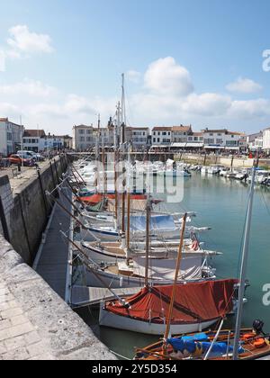 Der Hafen, La Flotte, Île de Ré Stockfoto