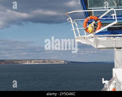 Bembridge auf der Isle of Wight von der Bretagne aus gesehen Stockfoto