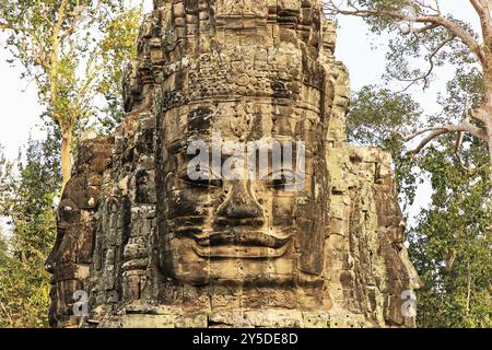 Das Nordtor nach Angkor Thom in Kambodscha Stockfoto