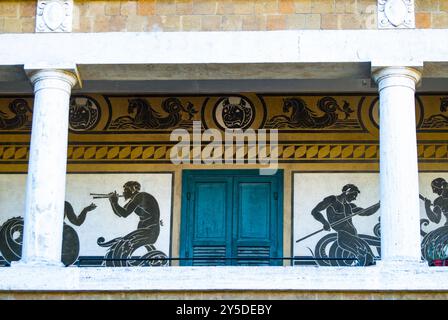 LIDO DI OSTIA – ROM, Details zum Rathaus, Ostia Lido, Rom, Italien Stockfoto