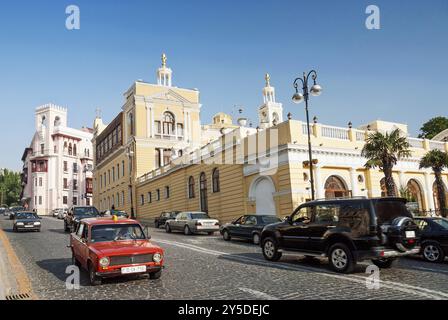 Architektur in baku aserbaidschan Straße Stockfoto