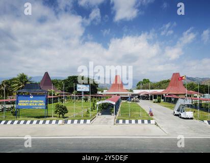 Außenansicht des internationalen Flughafens Nicolau lobito in dili Ost-timor Stockfoto