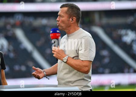 Frankfurt, Deutschland. September 2024. Fußball 1. Bundesliga 4. Spieltag Eintracht Frankfurt - Borussia Mönchengladbach am 21.09.2024 im Deutschen Bank Park Frankfurt Lothar Matthaeus DFL-Vorschriften verbieten jede Verwendung von Fotografien als Bildsequenzen und/oder Quasi-Video. Foto: Revierfoto Credit: ddp Media GmbH/Alamy Live News Stockfoto