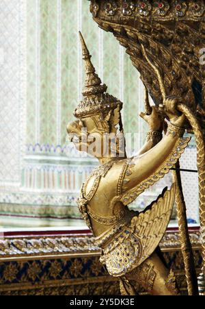 Statue im großen Palasttempel bangkok thailand Stockfoto