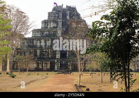 Die siebenstufige Pyramide in Koh Ker in Kambodscha Stockfoto