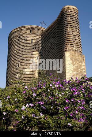 Mädchenturm Wahrzeichen baku aserbaidschan Stockfoto