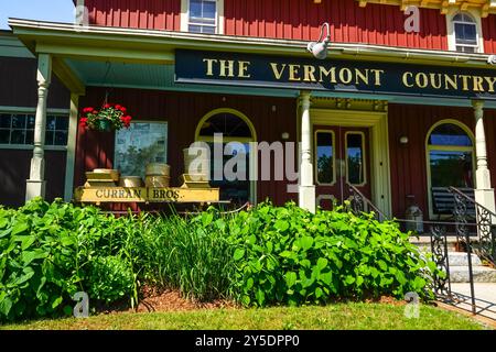 Der Orton Family Country Store, auch bekannt als Vermont Country Store in Rockingham, Vermont. Stockfoto