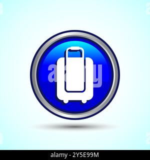 Design-Illustration Mit Dem Symbol „Gepäck“. Symbol Für Reisegepäck Stock Vektor