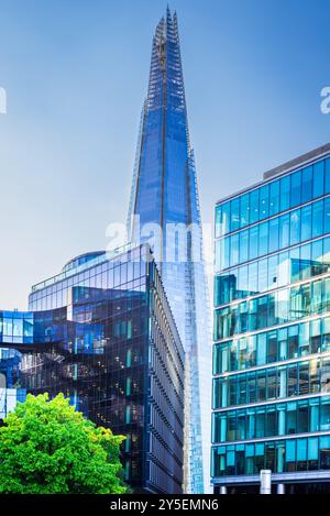 London, Vereinigtes Königreich. Der superhohe Wolkenkratzer von Shard, das höchste Gebäude Großbritanniens Stockfoto