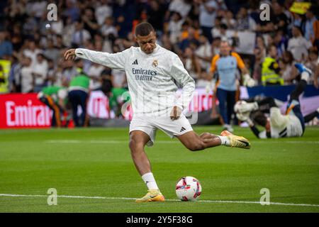 Real Madrid besiegte Espanyol de Barcelona 4-1 im Santiago Bernabeu Stadion in einer neuen Runde der spanischen Meisterschaft in der ersten Liga. Stockfoto