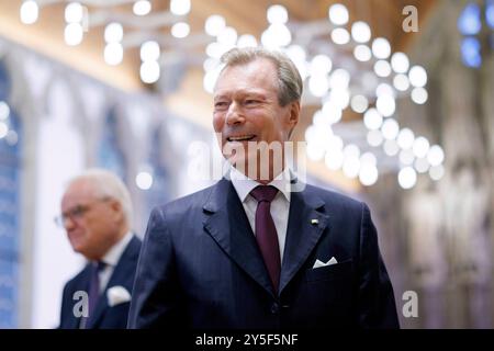 Henri, Großherzog von Luxemburg, bei seinem Besuch zur Eintragung ins Goldene Buch der Stadt Köln im Historischen Rathaus. Köln, 21.09.2024 NRW Deutschland *** Henri, Großherzog von Luxemburg, während seines Besuchs zur Unterzeichnung des Goldenen Buches der Stadt Köln im historischen Rathaus Köln, 21 09 2024 NRW Deutschland Copyright: XChristophxHardtx Stockfoto