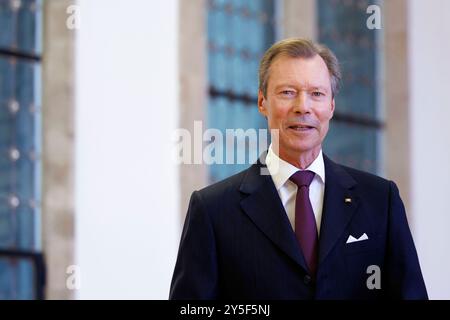 Henri, Großherzog von Luxemburg, bei seinem Besuch zur Eintragung ins Goldene Buch der Stadt Köln im Historischen Rathaus. Köln, 21.09.2024 NRW Deutschland *** Henri, Großherzog von Luxemburg, während seines Besuchs zur Unterzeichnung des Goldenen Buches der Stadt Köln im historischen Rathaus Köln, 21 09 2024 NRW Deutschland Copyright: XChristophxHardtx Stockfoto