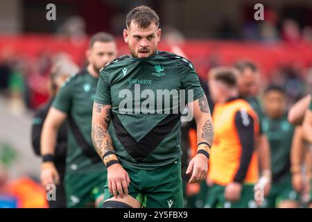 Limerick, Irland. September 2024. Conor Oliver von Connacht während des Spiels der United Rugby Championship Runde 1 zwischen Munster Rugby und Connacht Rugby im Thomond Park in Limerick, Irland am 21. September 2024 (Foto: Andrew SURMA/ Credit: SIPA USA/Alamy Live News Stockfoto