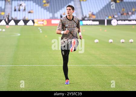 Columbus, Ohio, USA. September 2024. Torhüter Patrick Schulte (28), bevor er gegen Orlando City SC in Columbus, Ohio, spielte. Brent Clark/Cal Sport Media/Alamy Live News Stockfoto