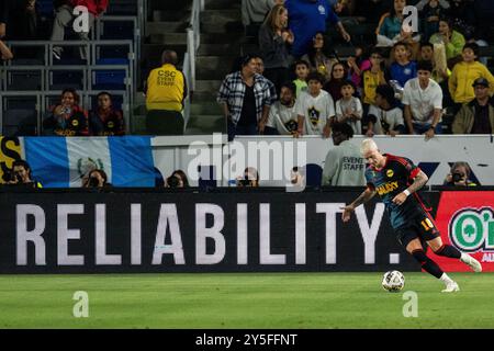 Los Angeles, USA. September 2024. Fußball, Major League Soccer, Los Angeles Galaxy – Vancouver Whitecaps: Marco Reus in Aktion. Quelle: Maximilian Haupt/dpa/Alamy Live News Stockfoto