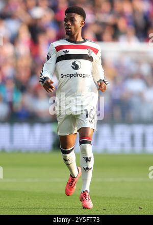 London, Großbritannien. September 2024. Amad Diallo von Manchester United während des Premier League-Spiels im Selhurst Park, London. Der Bildnachweis sollte lauten: Paul Terry/Sportimage Credit: Sportimage Ltd/Alamy Live News Stockfoto