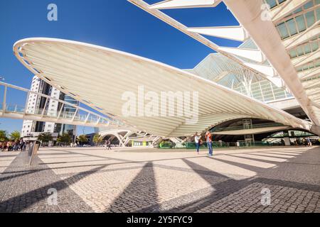 Gare do Oriente im Parque das Nações - Bahnhof Oriente im Park der Nationen - vom Architekten Santiago Calatrava, Lisboa, Portugal Stockfoto