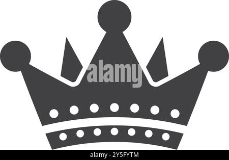 Prinzessin-Krone im flachen Stil. Königin Diadem Vektor Illustration auf isoliertem Hintergrund. Luxuriöses Diadem-Zeichen-Business-Konzept. Stock Vektor