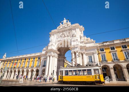 Praça Comércio, Lissabon, Portugal Stockfoto