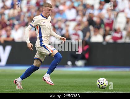 London, Großbritannien. September 2024. Chelsea's Cole Palmer während des Premier League-Spiels im London Stadium. Der Bildnachweis sollte lauten: Paul Terry/Sportimage Credit: Sportimage Ltd/Alamy Live News Stockfoto