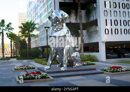 Diamond Dog Statue in Lake Nona, Florida, USA. Stockfoto