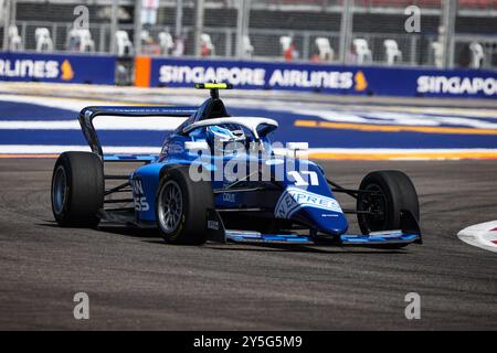 Singapur. September 2024. Singapur. September 2024. 17 EDGARD Jessica (gbr), Rodin Motorsport, Tatuus F4-T-421, Aktion während der 5. Runde der F1 Academy 2024 vom 20. Bis 22. September 2024 auf dem Marina Bay Circuit in Singapur, Singapur - Foto Xavi Bonilla/DPPI Credit: DPPI Media/Alamy Live News Stockfoto