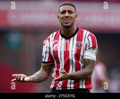 Sheffield, Großbritannien. September 2024. Vinícius Souza von Sheffield United während des Sky Bet Championship Matches in der Bramall Lane, Sheffield. Der Bildnachweis sollte lauten: Andrew Yates/Sportimage Credit: Sportimage Ltd/Alamy Live News Stockfoto