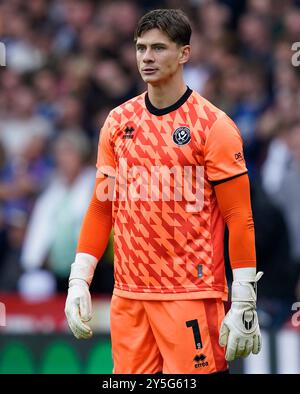 Sheffield, Großbritannien. September 2024. Michael Cooper von Sheffield United während des Sky Bet Championship Matches in der Bramall Lane, Sheffield. Der Bildnachweis sollte lauten: Andrew Yates/Sportimage Credit: Sportimage Ltd/Alamy Live News Stockfoto
