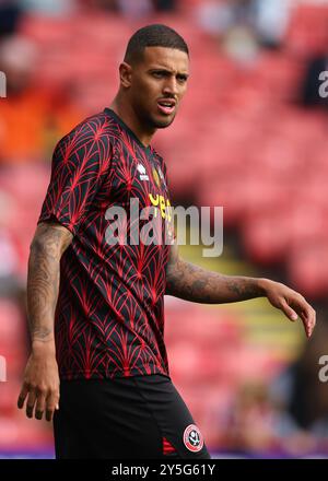 Sheffield, Großbritannien. September 2024. Vinícius Souza von Sheffield United während des Sky Bet Championship Matches in der Bramall Lane, Sheffield. Der Bildnachweis sollte lauten: Simon Bellis/Sportimage Credit: Sportimage Ltd/Alamy Live News Stockfoto