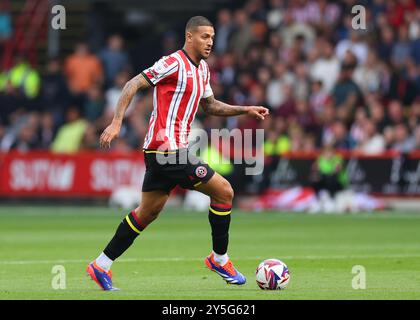 Sheffield, Großbritannien. September 2024. Vinícius Souza von Sheffield United während des Sky Bet Championship Matches in der Bramall Lane, Sheffield. Der Bildnachweis sollte lauten: Simon Bellis/Sportimage Credit: Sportimage Ltd/Alamy Live News Stockfoto