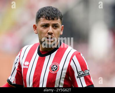 Sheffield, Großbritannien. September 2024. Gustavo Hamer von Sheffield United während des Sky Bet Championship Matches in der Bramall Lane, Sheffield. Der Bildnachweis sollte lauten: Andrew Yates/Sportimage Credit: Sportimage Ltd/Alamy Live News Stockfoto
