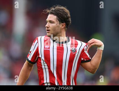 Sheffield, Großbritannien. September 2024. Callum O'Hare von Sheffield United während des Sky Bet Championship Matches in der Bramall Lane, Sheffield. Der Bildnachweis sollte lauten: Simon Bellis/Sportimage Credit: Sportimage Ltd/Alamy Live News Stockfoto