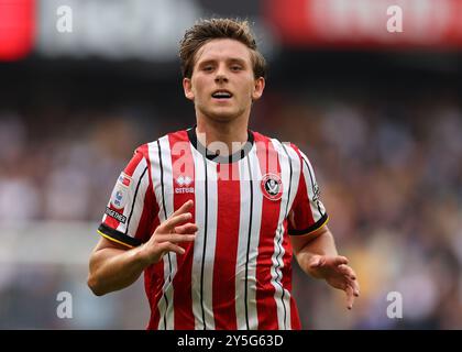Sheffield, Großbritannien. September 2024. Sydie Peck von Sheffield United während des Sky Bet Championship Matches in der Bramall Lane, Sheffield. Der Bildnachweis sollte lauten: Simon Bellis/Sportimage Credit: Sportimage Ltd/Alamy Live News Stockfoto