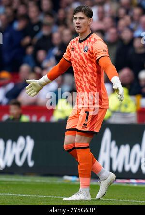 Sheffield, Großbritannien. September 2024. Michael Cooper von Sheffield United während des Sky Bet Championship Matches in der Bramall Lane, Sheffield. Der Bildnachweis sollte lauten: Andrew Yates/Sportimage Credit: Sportimage Ltd/Alamy Live News Stockfoto