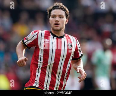 Sheffield, Großbritannien. September 2024. Callum O'Hare von Sheffield United während des Sky Bet Championship Matches in der Bramall Lane, Sheffield. Der Bildnachweis sollte lauten: Andrew Yates/Sportimage Credit: Sportimage Ltd/Alamy Live News Stockfoto