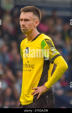 Birmingham, Großbritannien. September 2024. Der Stürmer Ryan Hardie (9) von Plymouth Argyle reagiert am 21. September 2024 mit Niedergeschlagenheit beim Spiel West Bromwich Albion FC gegen Plymouth Argyle FC Sky Bet EFL Championship bei den Hawthorns, West Bromwich, Birmingham, England, Großbritannien Credit: Every Second Media/Alamy Live News Stockfoto